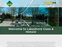 Tablet Screenshot of lakeshoreglassmichigan.com